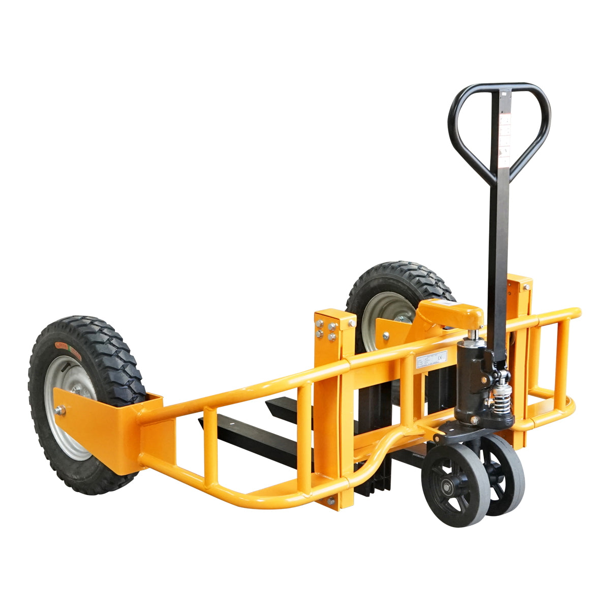 Pallet truck for rough terrain, maximum load 1T, fork length 800mm