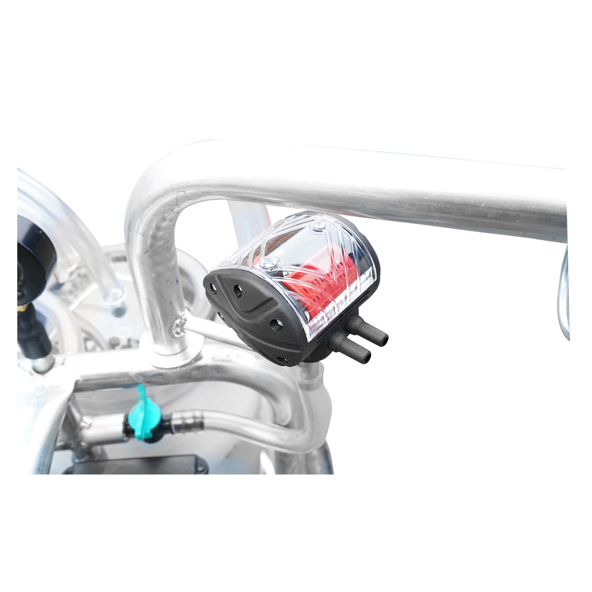 Milking machine for cows with 160cc collection group, galvanized chassis, 40L aluminum tank, 2 positions Breckner Germany