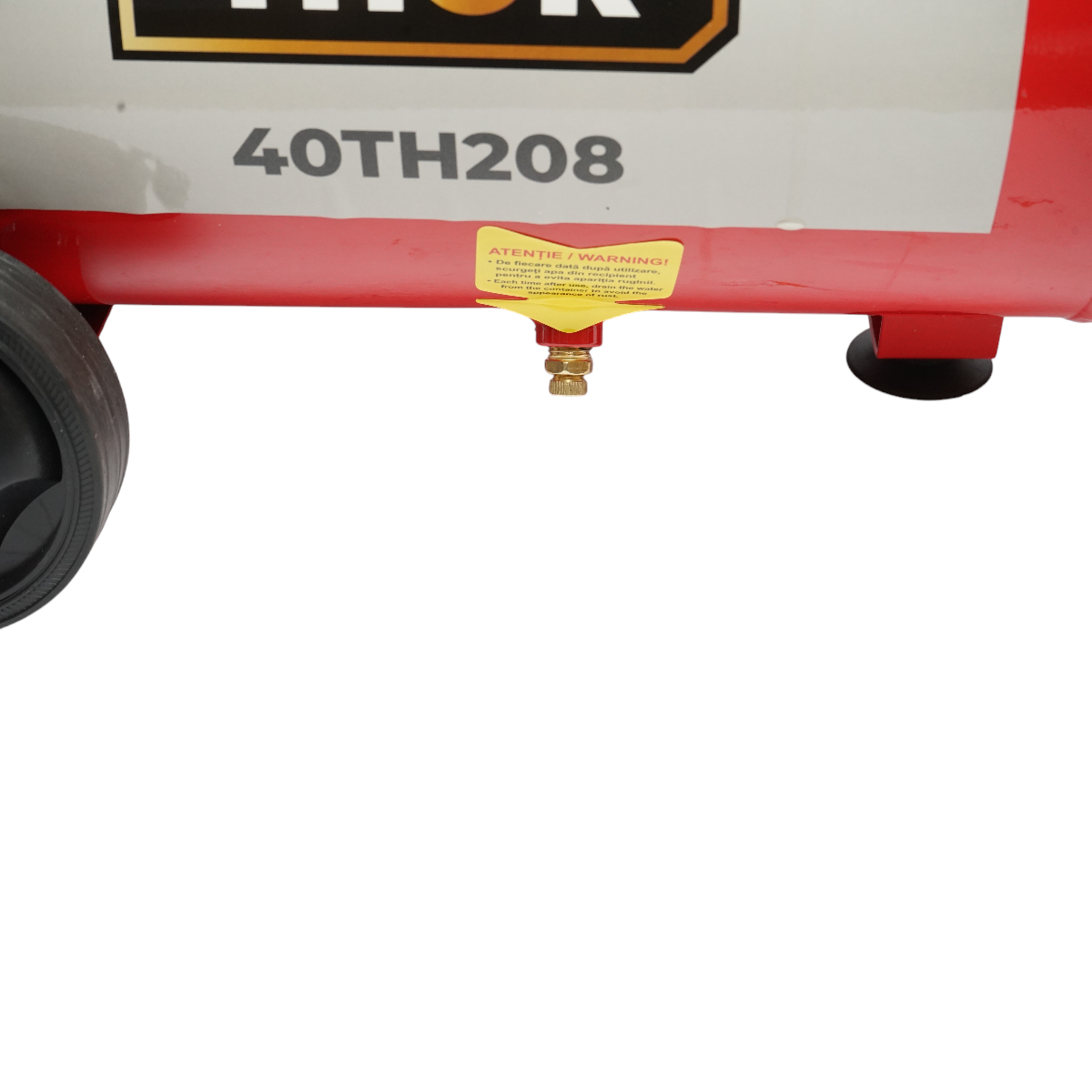 24L air compressor, motor power 1.5KW/2HP, maximum pressure 8 bar, air intake volume 195L THOR