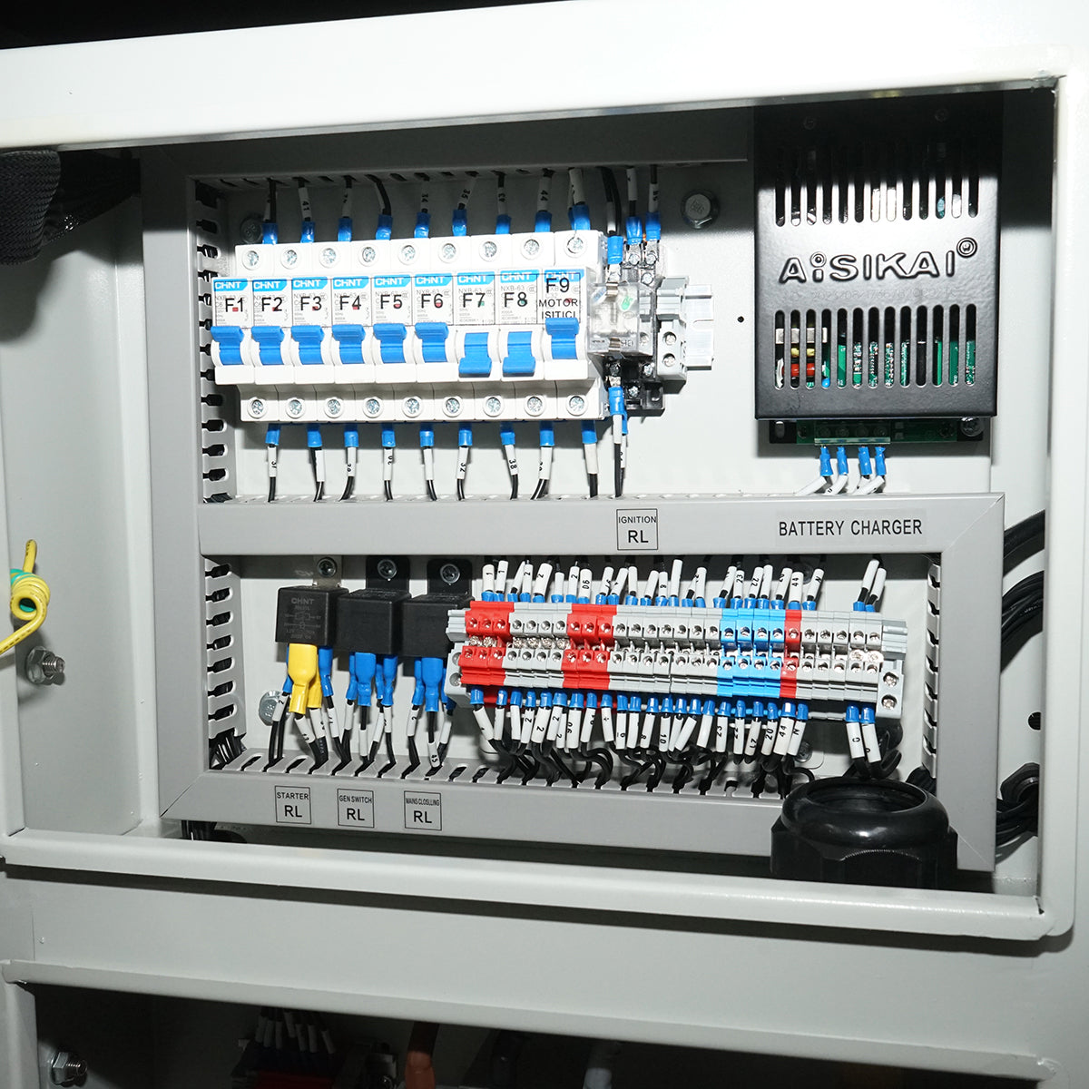 Three-phase electric generator 28KVA, 230/400V with Ricardo N4100DS-30KW diesel engine and 100A ATS