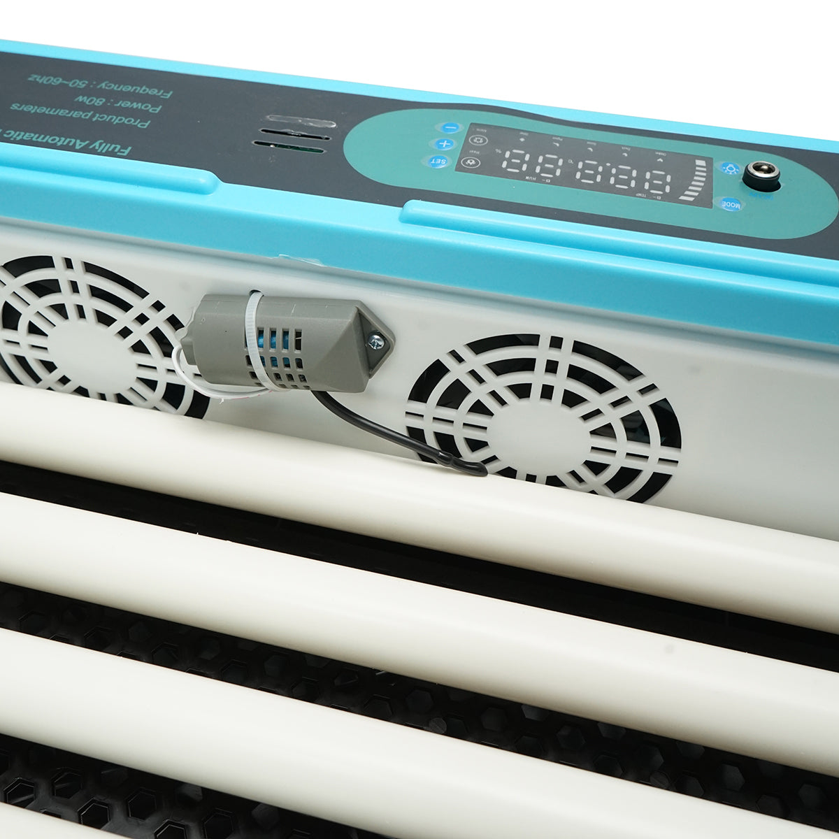 Automatic incubator 36 eggs 80W, 12V-220V, automatic rotation, temperature control, humidity, electronic display