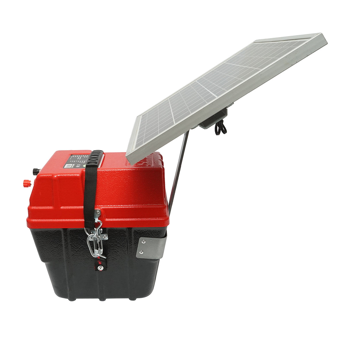 Pulse generator device 6.9 Joules 12-220V with 12V battery, 14A and 20W solar panel