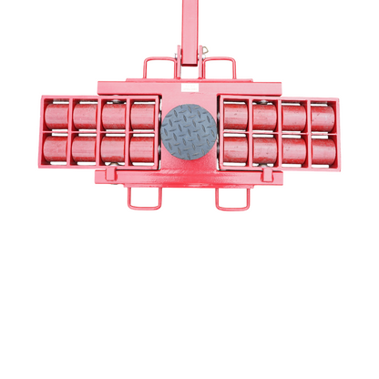 15-ton jack with maneuverable roller mechanism for heavy equipment