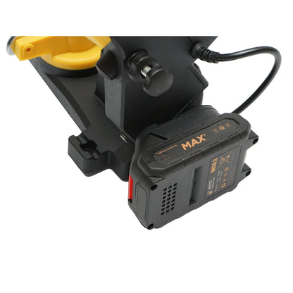 Chainsaw chain sharpening machine with battery 85W, 18V, 3800 RPM