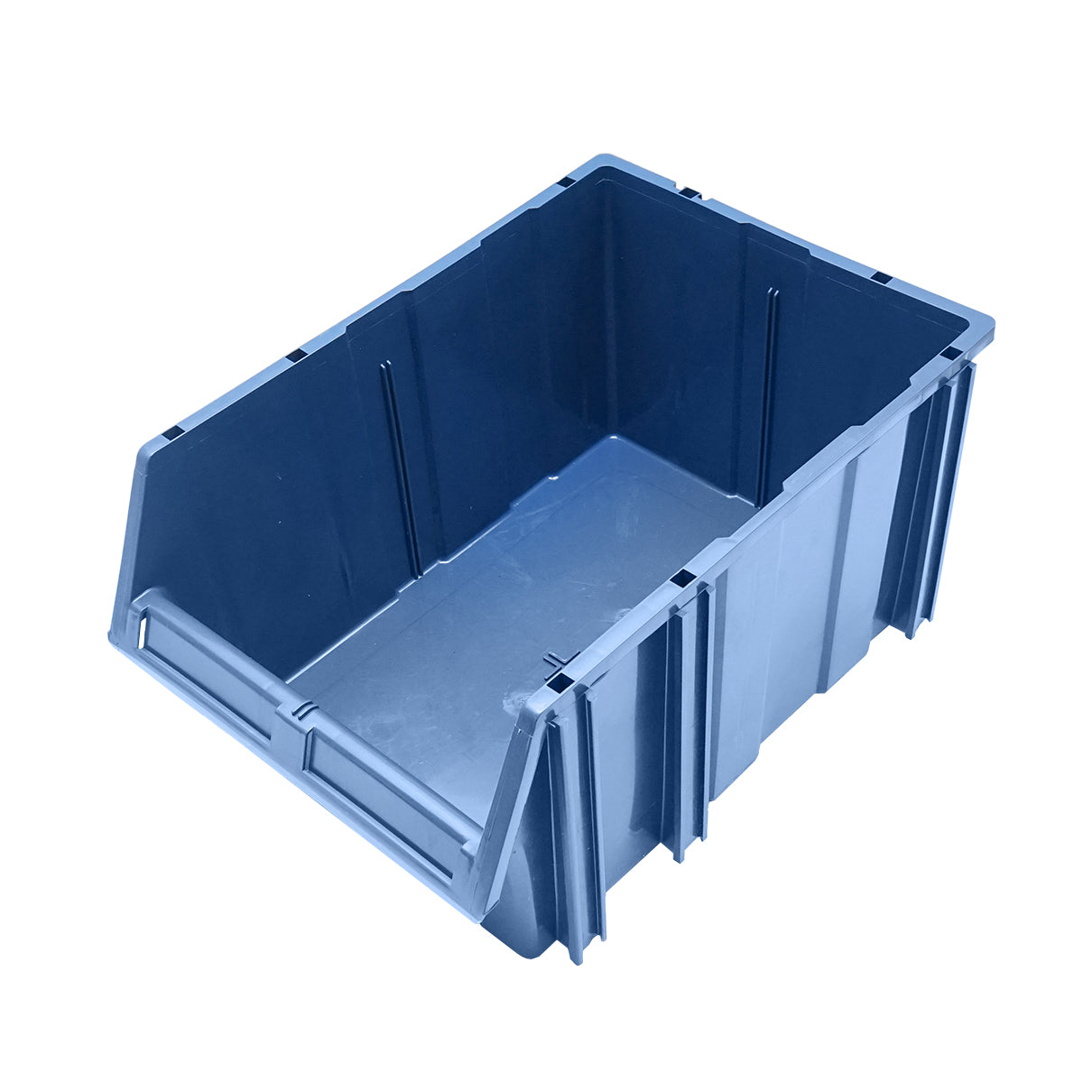 Stand with 16 storage/organization boxes, blue plastic box, 680x510x1100mm