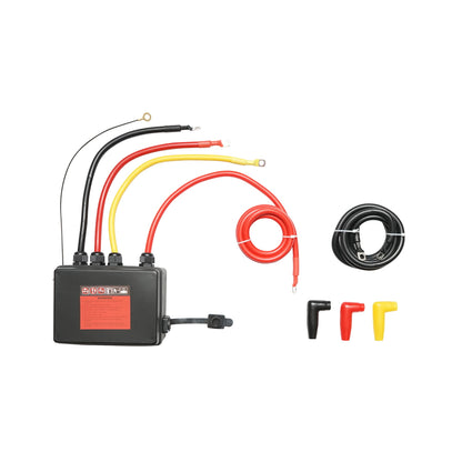 Electric winch with remote control 12V, 5 hp, 4.3T (9500lbs) steel cable 9x24m solenoid 400A Breckner Germany