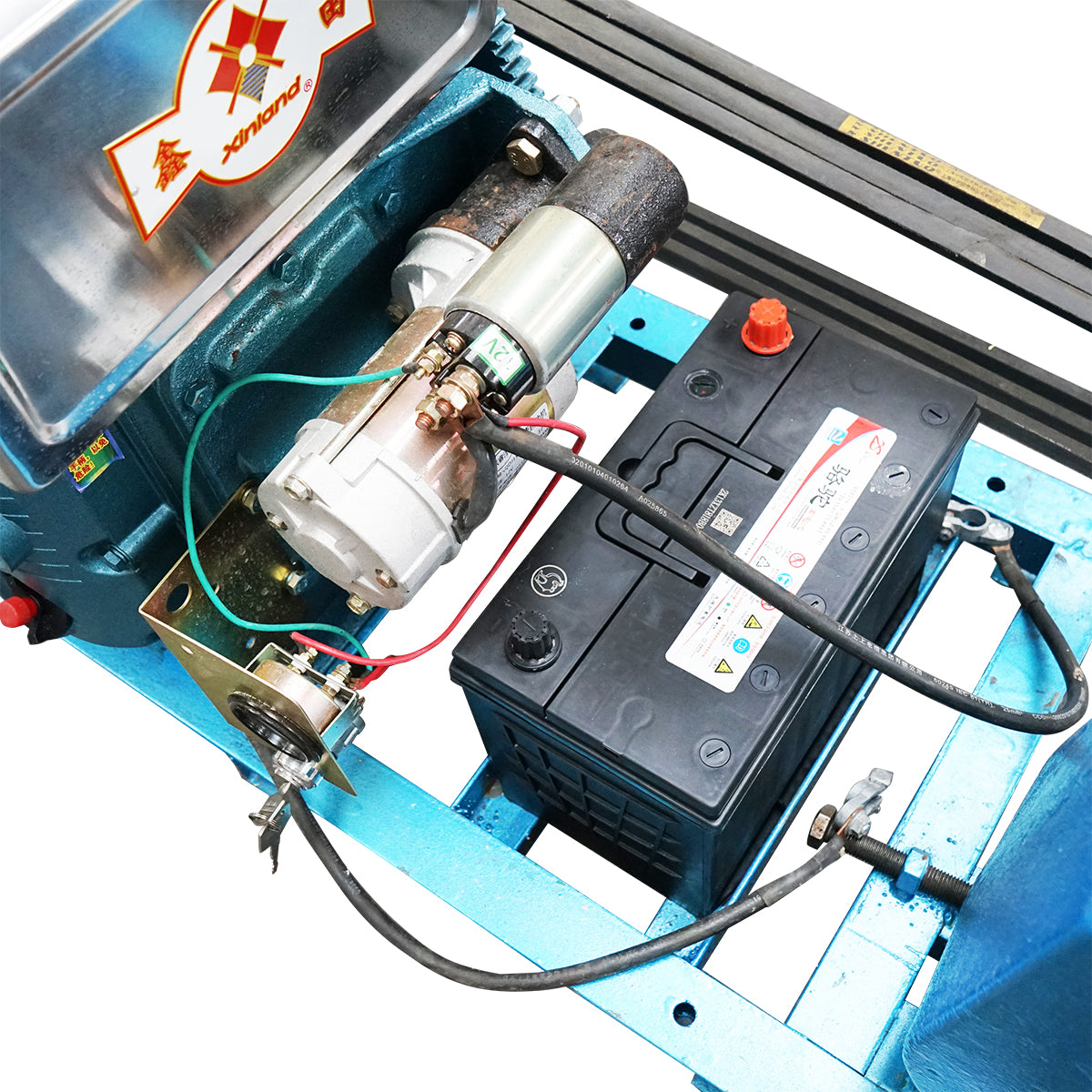 Irrigation system with 15 sprinklers, 16.2KW diesel engine, electric start