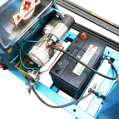 Irrigation system with 15 sprinklers, 16.2KW diesel engine, electric start