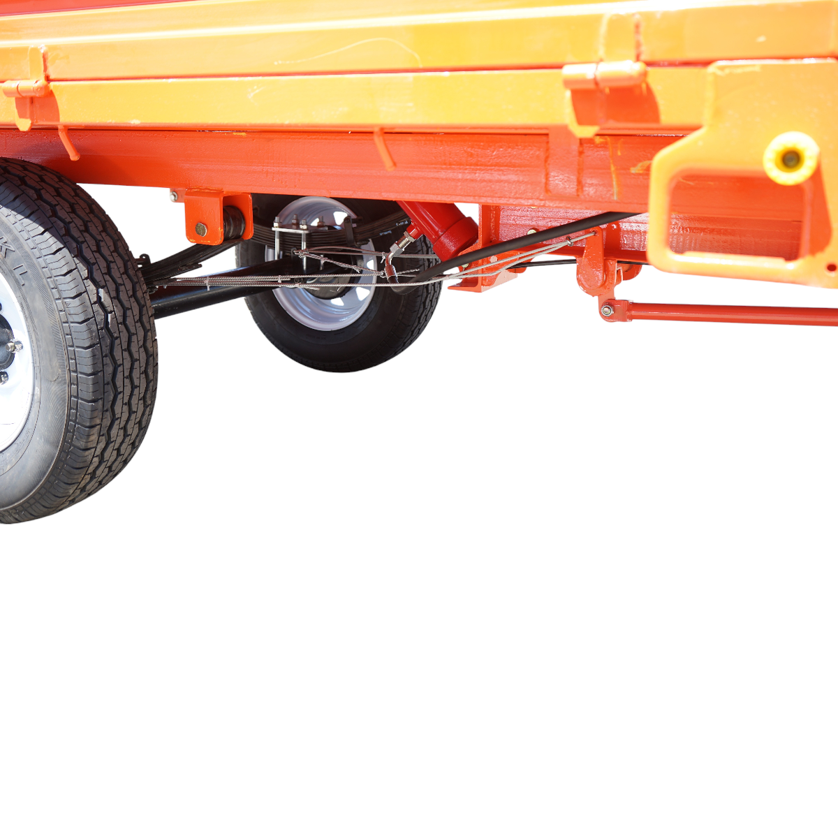 1.5T tipping trailer with electrical system, single axle, and 185R14 tires