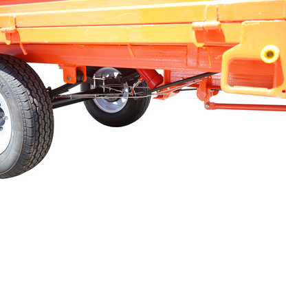 1.5T tipping trailer with electrical system, single axle, and 185R14 tires