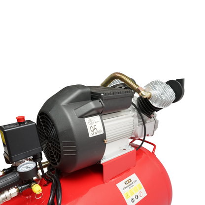 Air compressor volume 100L, motor 2 cylinders in V 2.2KW/2HP, maximum pressure 8 bar, suction air volume 370L THOR