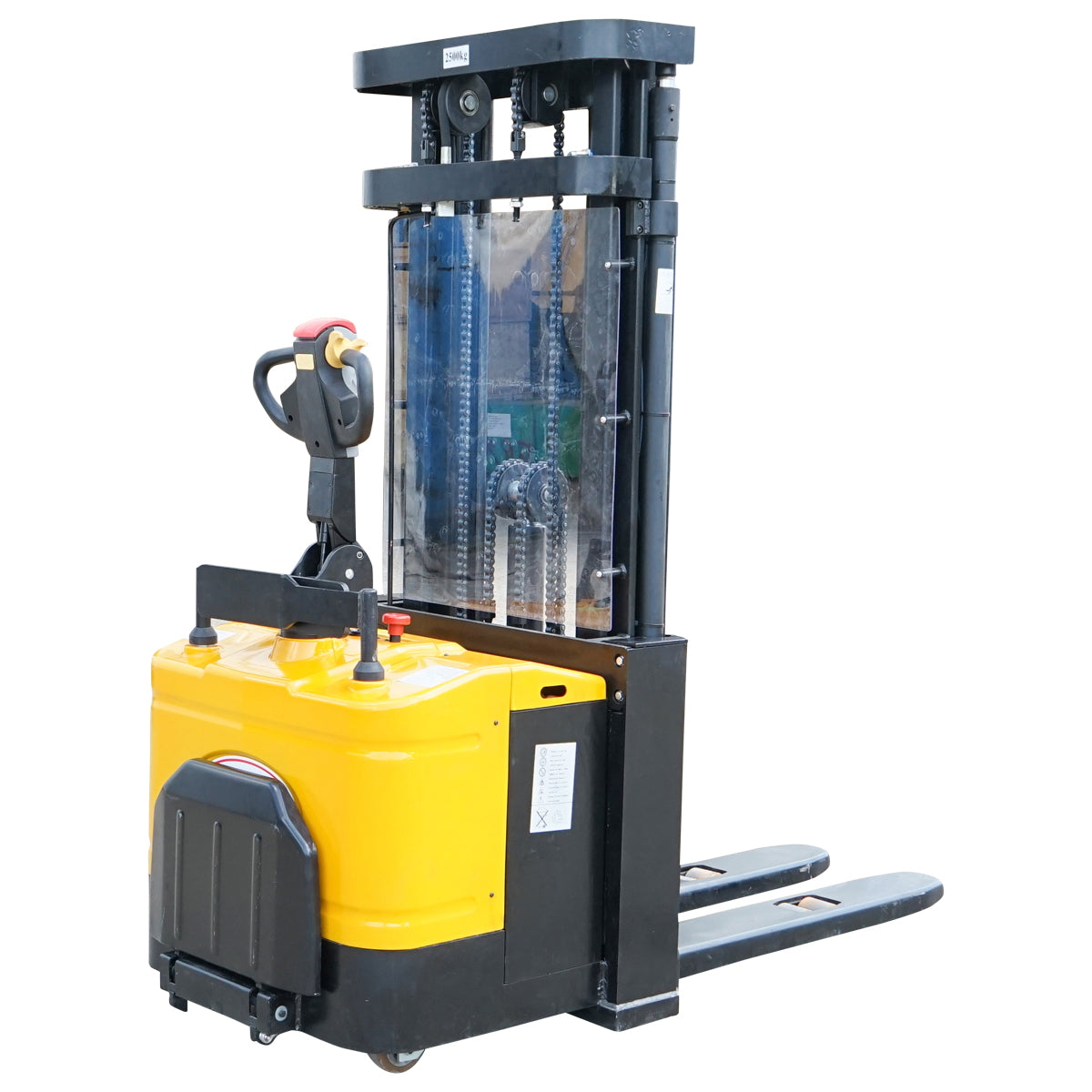 Electric pallet truck with a maximum load of 2.5T, lift height 4500mm, forks 1150mm Breckner Germany