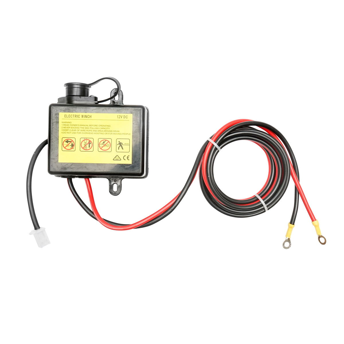 Complete hydraulic winch with remote control, steel cable, power supply voltage 12V, maximum load 6T (13300lbs)