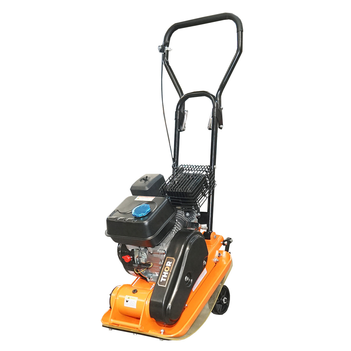 C60-A plate compactor with a working surface of 510x370mm, standard euro 5 engine, 78CC/6.5HP, 5900 RPM, 58Kg Thor