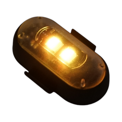 Set of 10 RGB strobe LED lights with remote control, 10 modes, 8 colors, 110mAh lithium battery rechargeable via USB-C, IP65