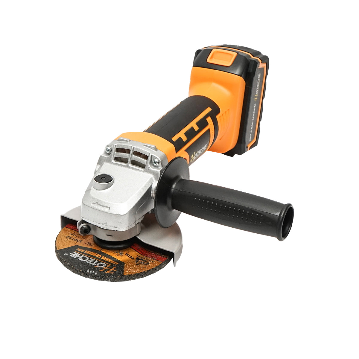 Angle grinder 550W, with a 21V/4Ah battery. 3 speed levels 4500/5500/7000 rpm. disc diameter 115mm.