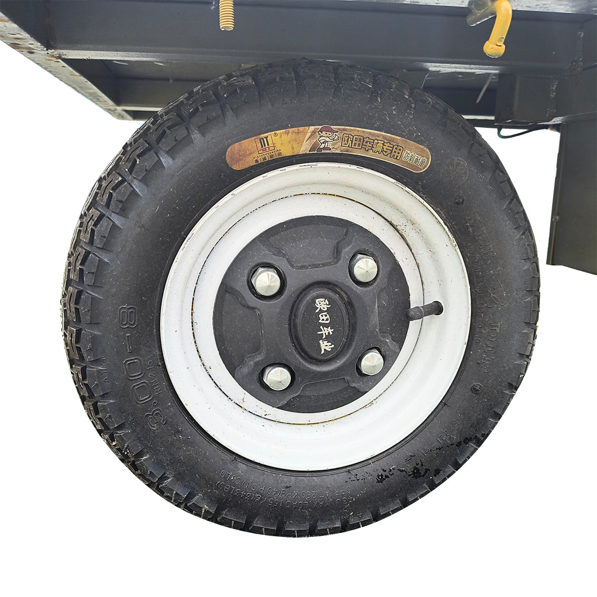 Electric platform trolley with shutters for transporting goods 800W, 48V, 1.5x0.8m maximum load 800Kg THOR