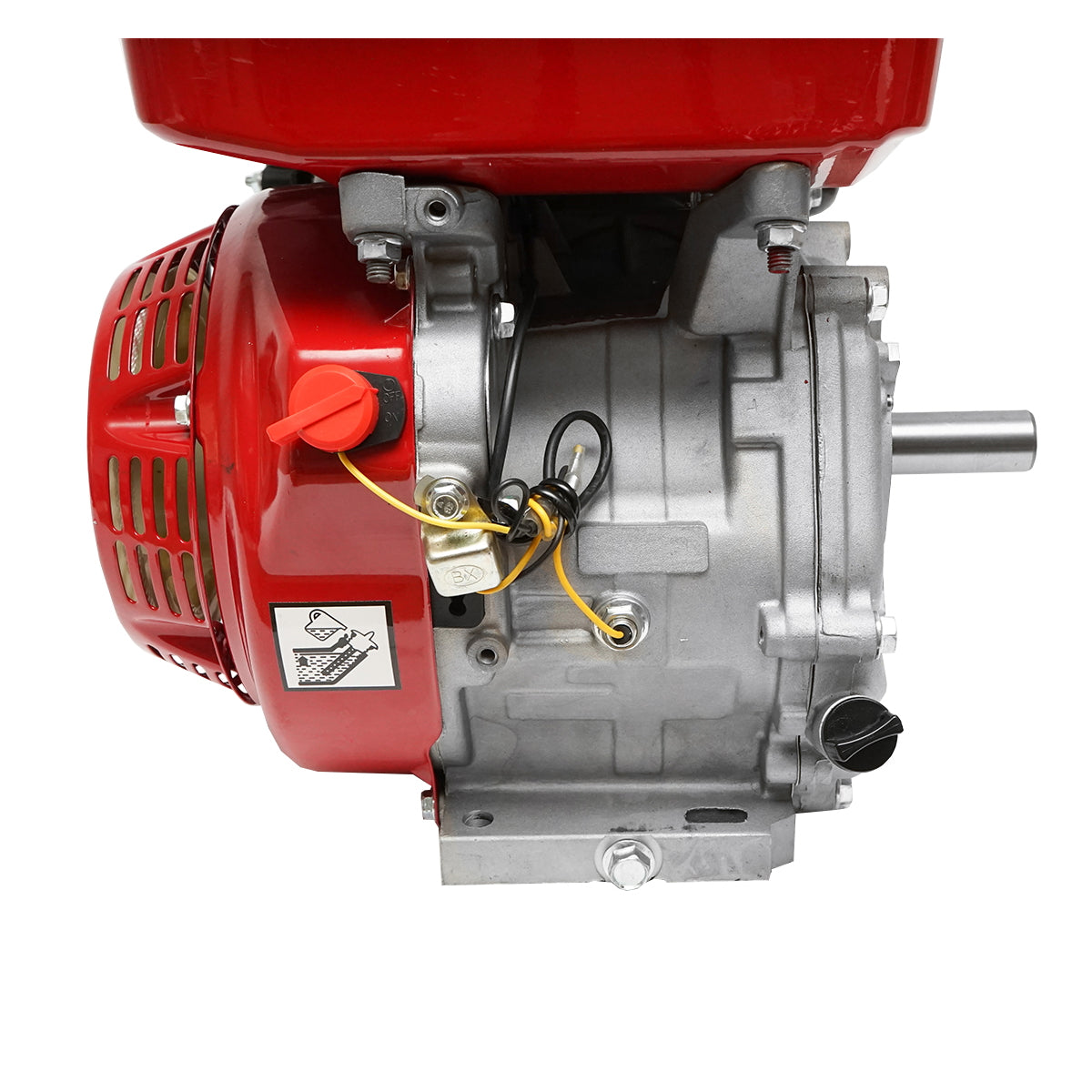 Gasoline engine 9HP, 4 strokes, 25mm shaft with pin, pull start, Breckner Germany