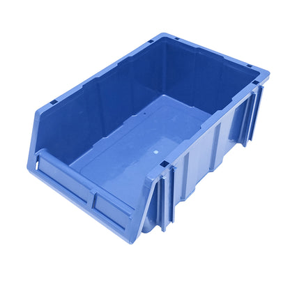 Stand with 13 storage/organization boxes, blue plastic box, 510x400x1000mm