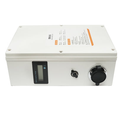 Solar panel cleaning system with 2 brushes and a handle up to 5.5 m