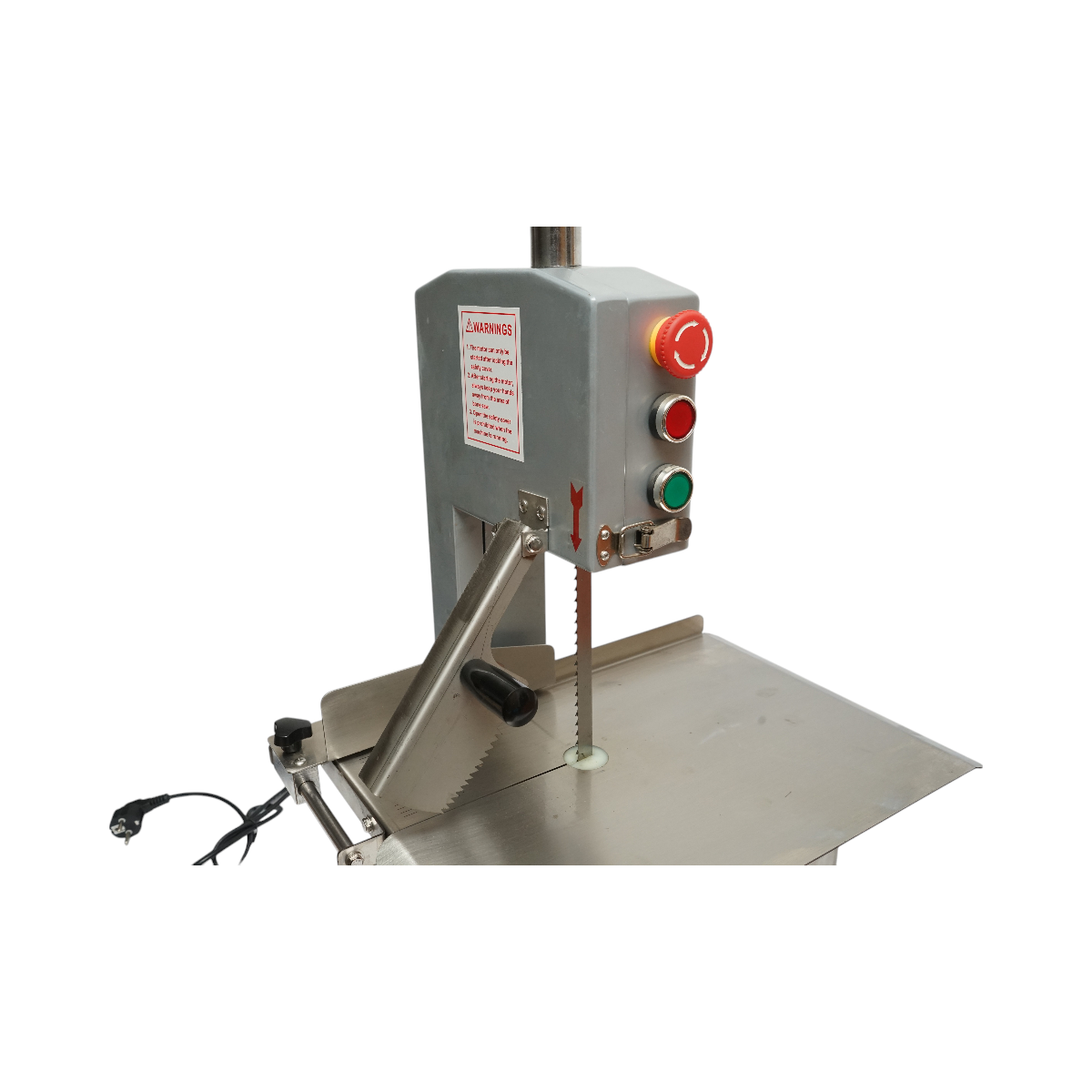 Electric meat and bone cutting machine 850W, 220V, cutting speed 9.5 m/s, saw blade 1200mm