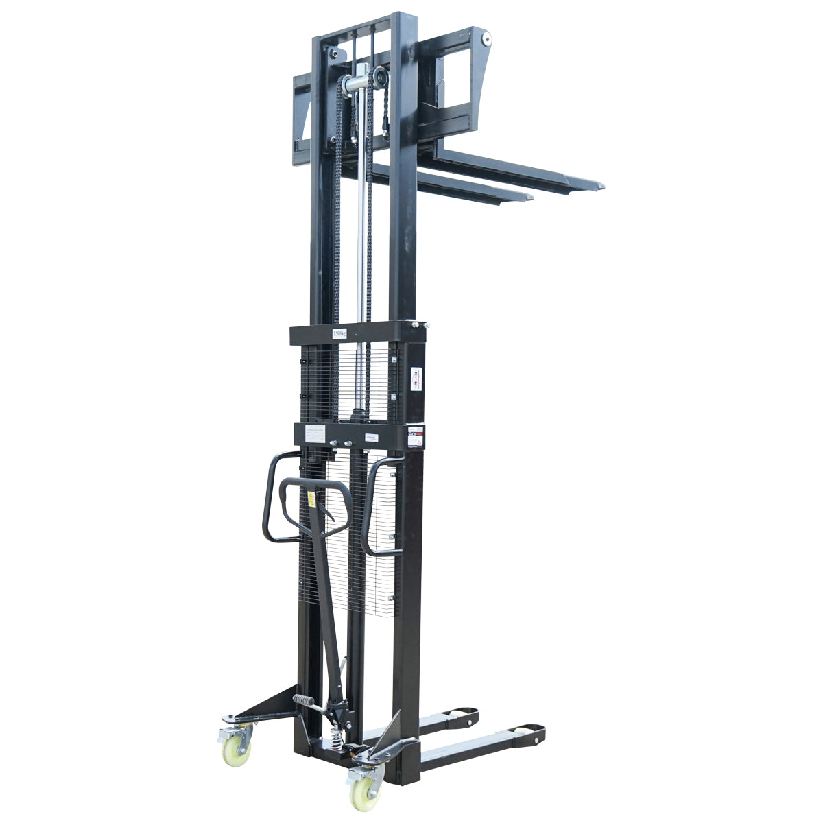 Manual pallet jack with a maximum load of 1.5T, lift height 2500mm, forks 1150mm Breckner Germany