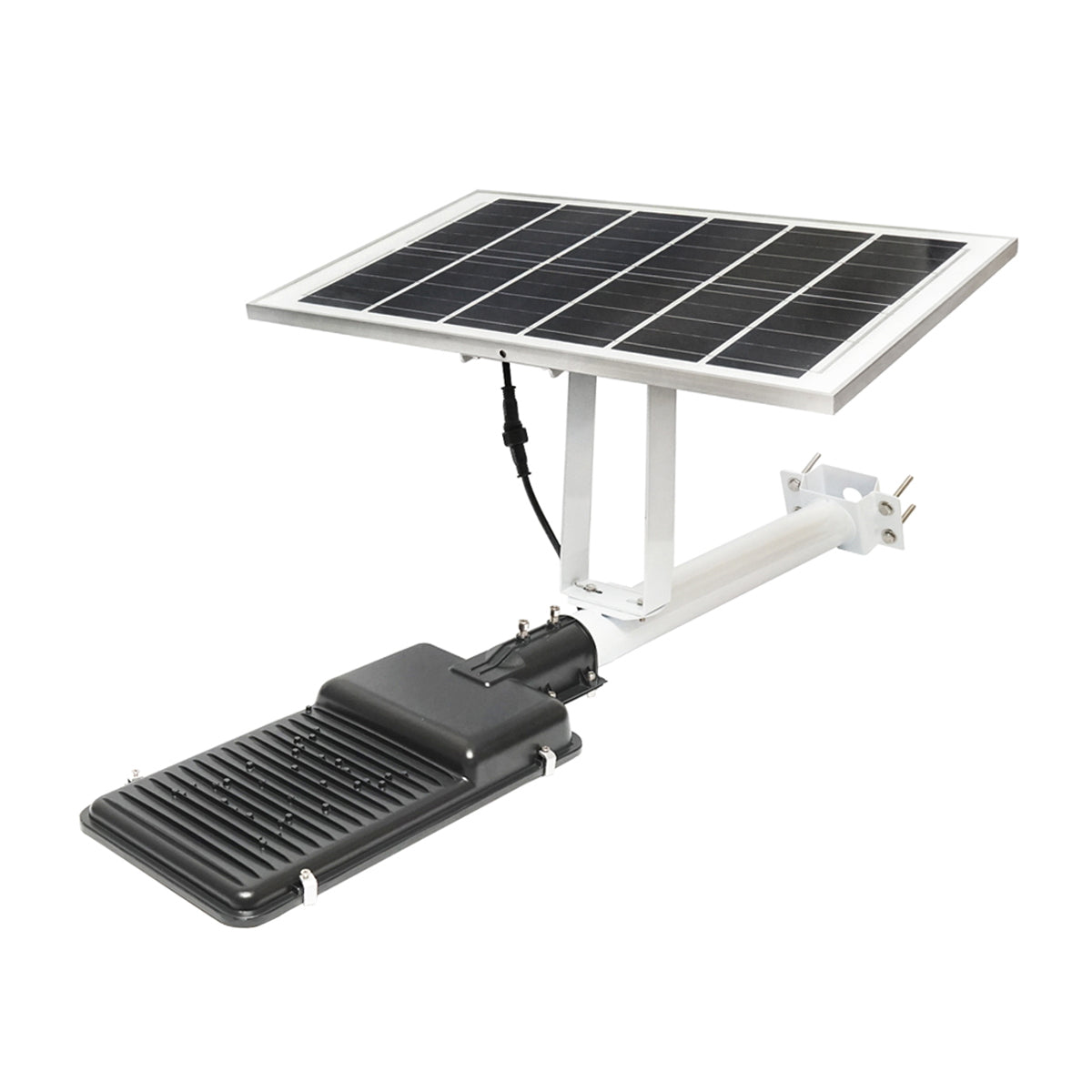 LED solar lamp 300W with 28W solar panel, LifePo4 battery 3.2V/40Ah, 6000-8000K, motion sensor, remote control IP65 Breckner Germany