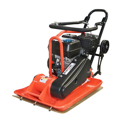 C100-A plate compactor with a working surface of 690x460mm, standard euro 5 engine, 196CC/6.5HP, 5400 RPM, 106Kg Breckner Germany