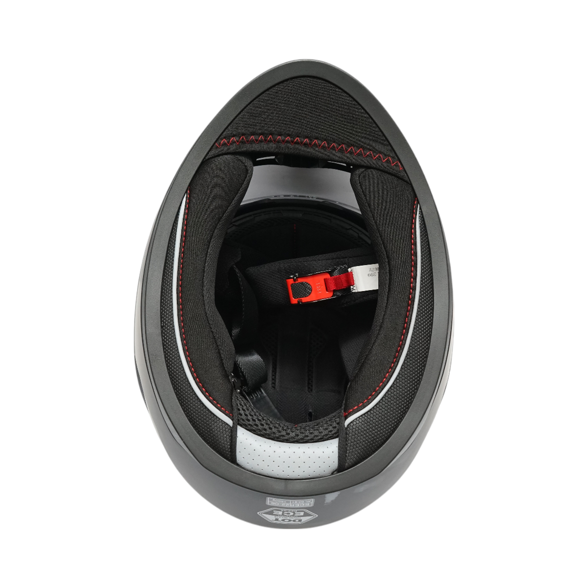 Matte black full face motorcycle helmet with a clear visor and sunglasses, size L Arcane II