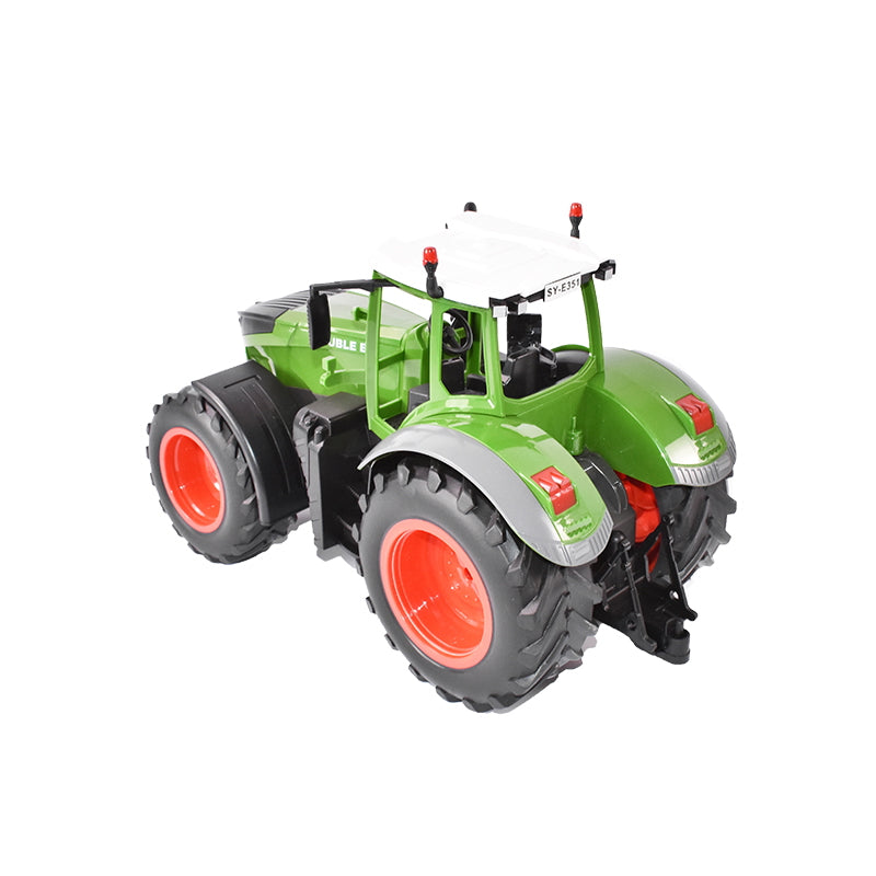 DoubleE RC 1:16 tractor toy with remote control, 2.4 GHz, lights, sounds, 25m range, 2.16 km/h speed
