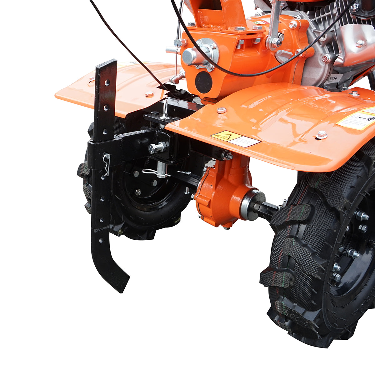 7.5 HP tiller with a mower, 4-stroke gasoline engine, 2+1 speeds, gear transmission, working width 100cm, wheels 4.00-8 Breckner Germany