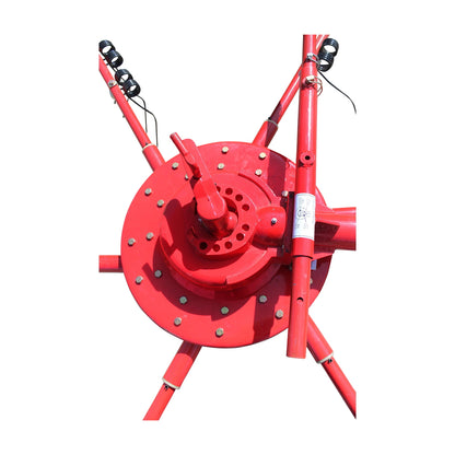 Spider type rotary rake with a working width of 1.80m, required power 15-50HP, with 6 arms weighing 220Kg Konig Traktoren