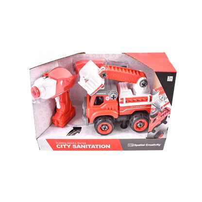 Remote control toy fire truck
