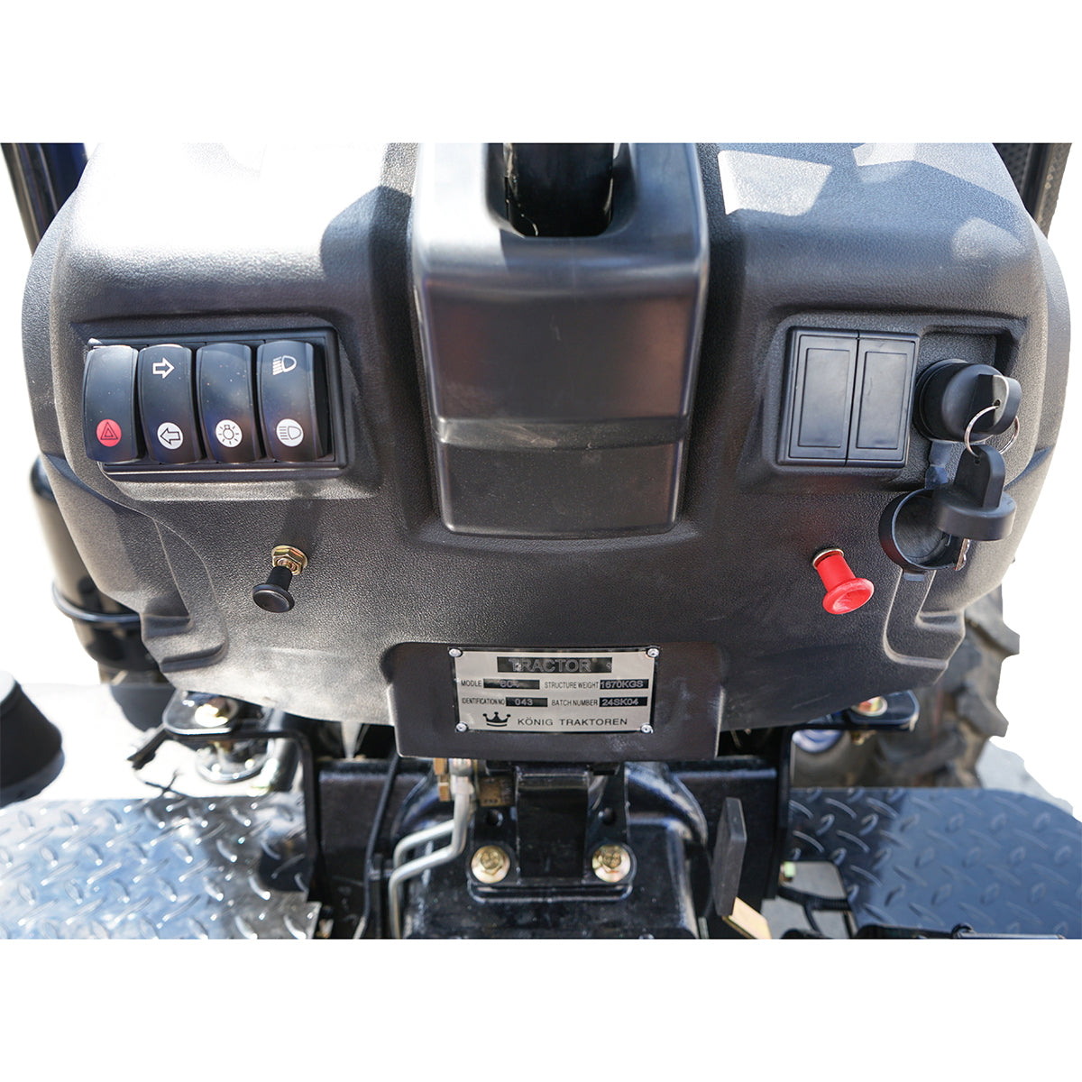 KONIG 604 tractor, 4x4, 60HP, with sunshade, wheels 8.3-16/12.4-28