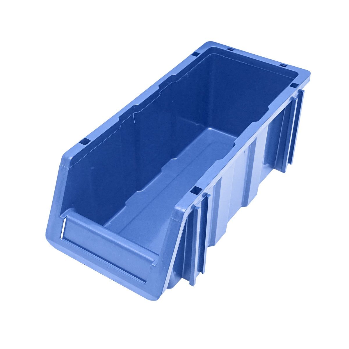 Stand with 13 storage/organization boxes, blue plastic box, 510x400x1000mm