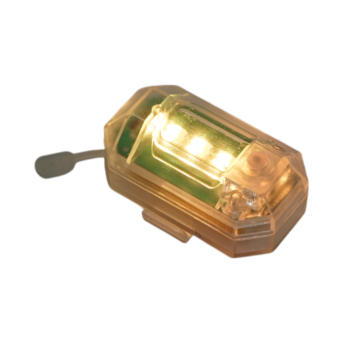 RGB strobe LED lamp with remote control, 10 modes, 8 colors, 150mAh lithium rechargeable USB-C battery IP65