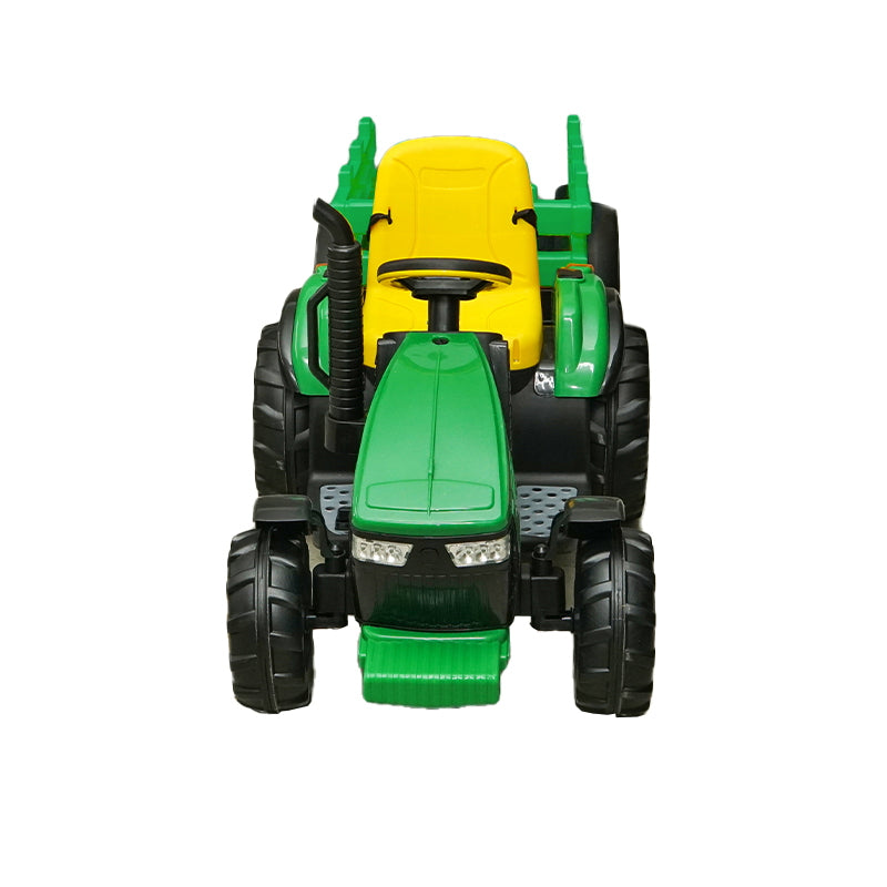 Electric tractor with remote control trailer and battery for children toy 1980x650x610