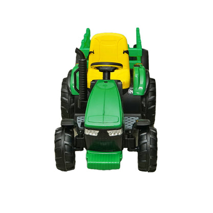 Electric tractor with remote control trailer and battery for children toy 1980x650x610
