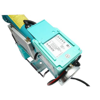 Electric bat on battery with solar panel charging, gas explosion to scare birds Breckner Germany