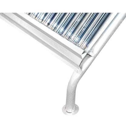 Unpressurized stainless steel solar panel with 24 tubes for hot water, 170L boiler, 1650x2200x1820mm Breckner Germany