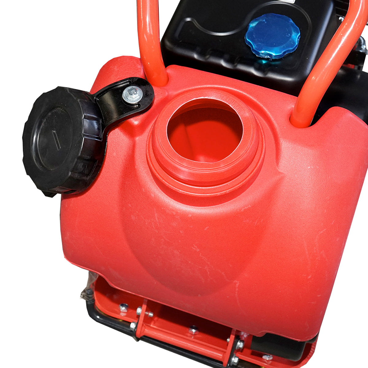 C60 compactor plate with a working surface of 510x370mm, standard euro 5 engine, 196CC/7HP, 5900 rpm, 58Kg with water tank Breckner Germany.