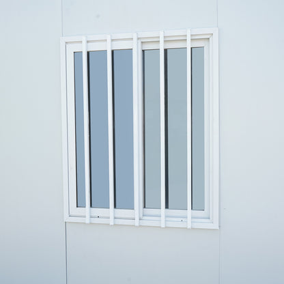 Container house type 600x300x290cm with 2 windows, simple door and electrical installation
