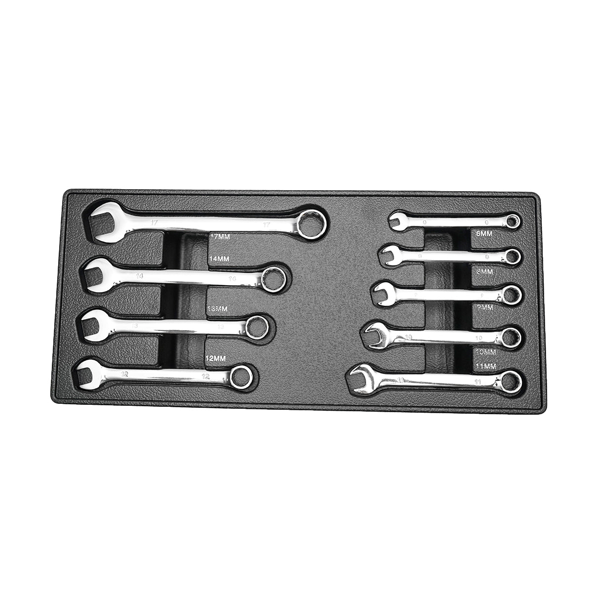 Metal tool cart cabinet with 7 drawers equipped with 496 pieces.