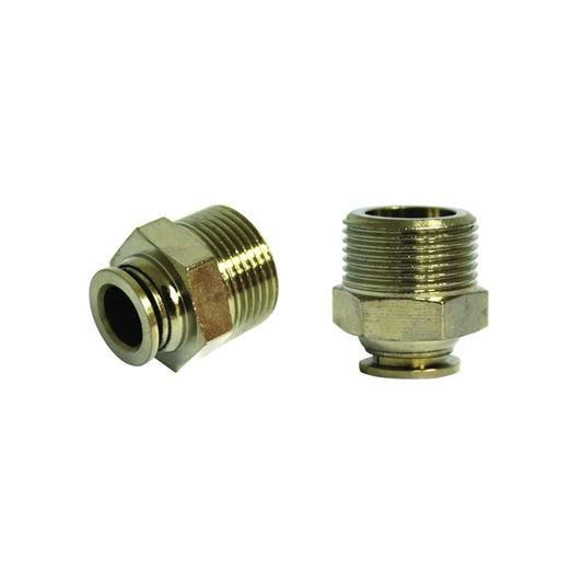 Right quick connector made of metal and metal screw fi 10 with M22.