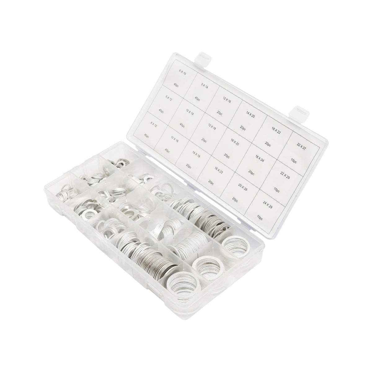 Aluminum washer kit 450 pieces