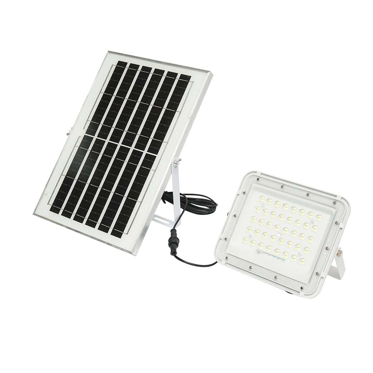 60W LED projector with 10W solar panel, 6000mAh battery, and remote control IP66 Breckner Germany