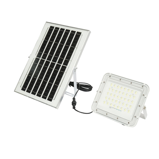 60W LED projector with 10W solar panel, 6000mAh battery, and remote control IP66 Breckner Germany