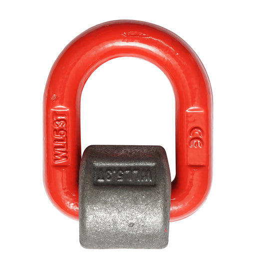 Weldable anchoring/lifting ring with spring, maximum load supported 5.3 tons
