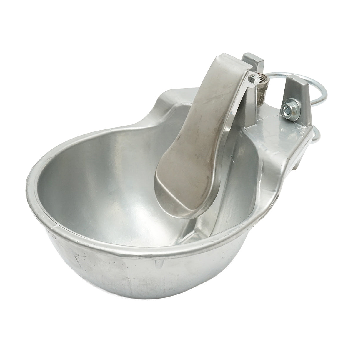 Aluminum waterer 2.5L with flap and mounting accessories
