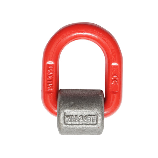 Weldable anchoring/lifting ring with spring, maximum load capacity 3.15 tons